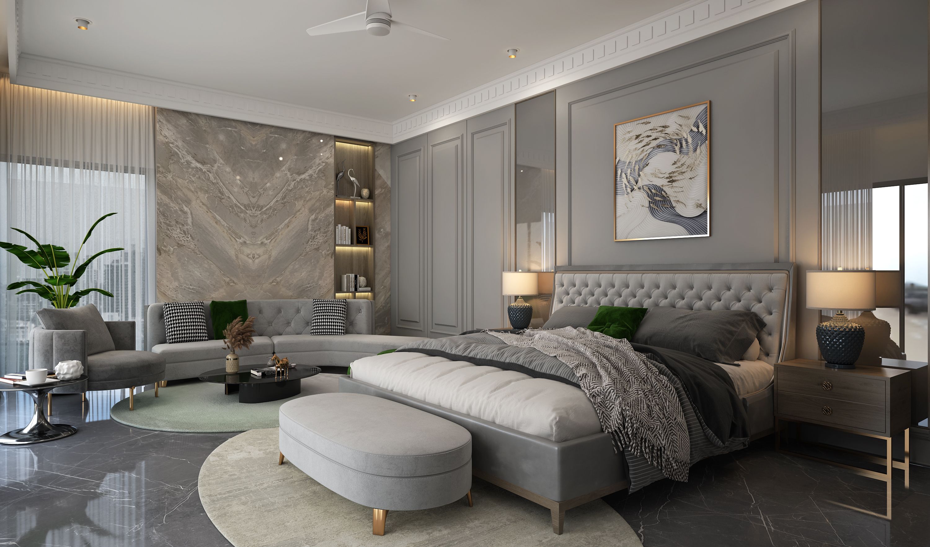 Crafted interior for living