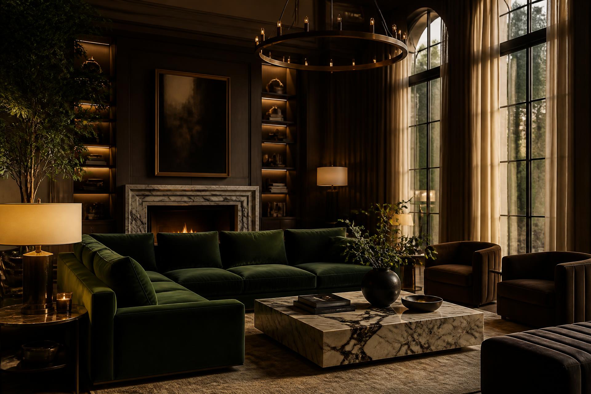 Luxury living room interior