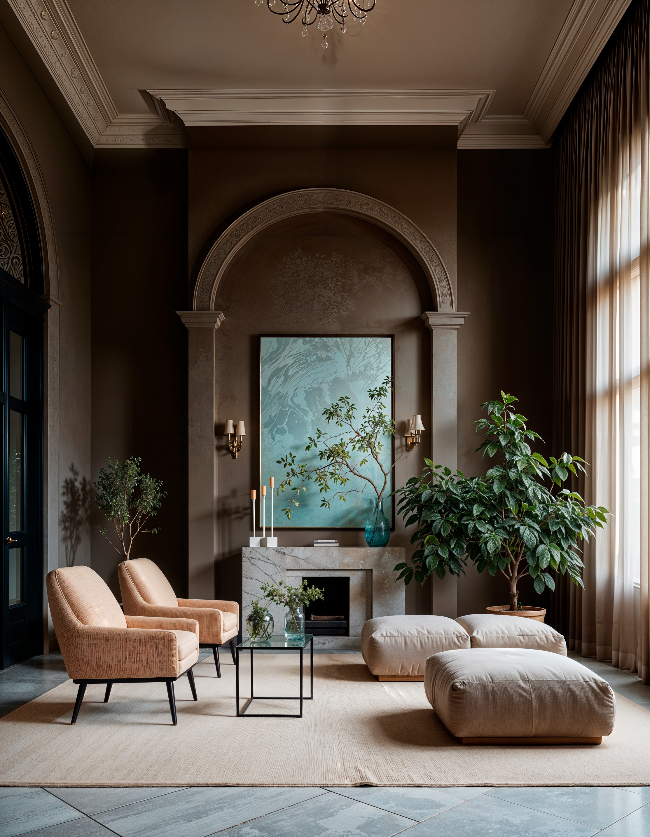 Bespoke furniture in a refined living space